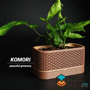 Chậu trồng cây Komori có bể chứa - P3F0033