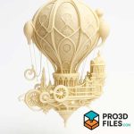 Khinh khí cầu hơi nóng có thể điều khiển phong cách steampunk - P3F0147