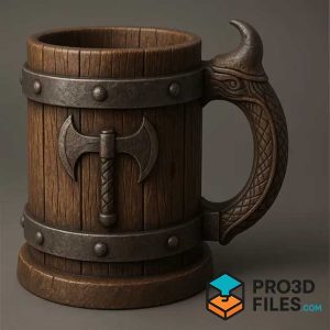 Ly Viking họa tiết rìu Bắc Âu - P3F0031