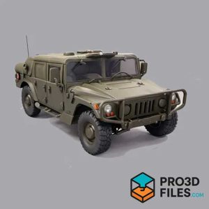 Mô Hình 3D Xe Quân Sự Humvee HMMWV - P3F0091