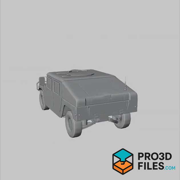 Mô Hình 3D Xe Quân Sự Humvee HMMWV - P3F0091