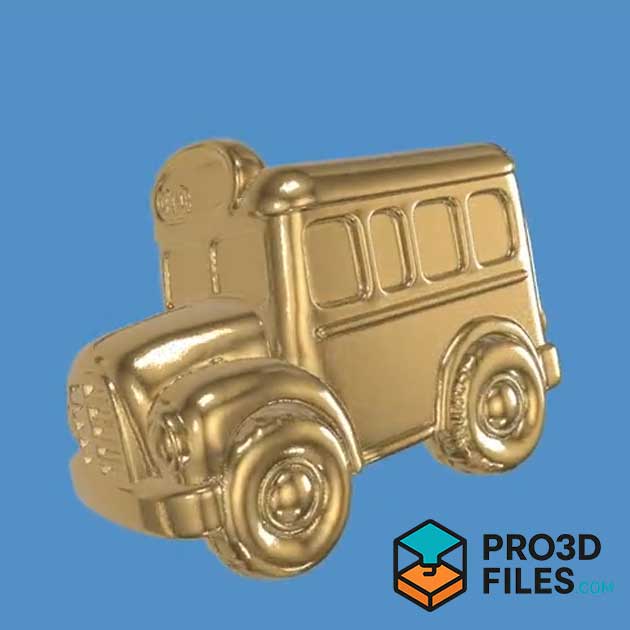 Mô Hình Xe Buýt Đáng Yêu 3D - P3F0090