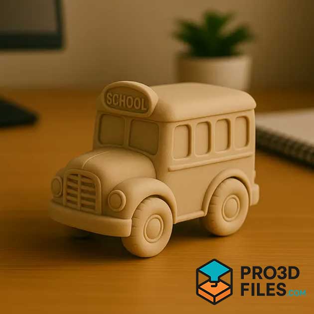 Mô Hình Xe Buýt Đáng Yêu 3D - P3F0090