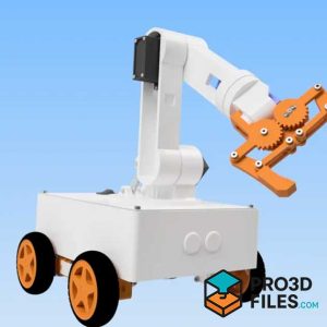 Robot Di Động với Cánh Tay Robot Tích Hợp và Điều Khiển Bluetooth - P3F0049