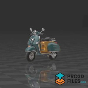 Xe Scooter Kiểu Châu Âu - Tỉ Lệ 1/64 - P3F0055