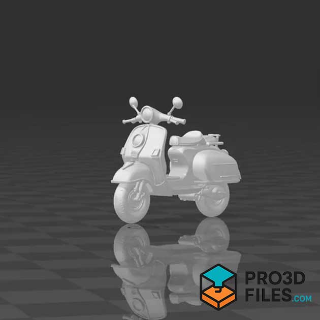 Xe Scooter Kiểu Châu Âu - Tỉ Lệ 1/64 - P3F0055